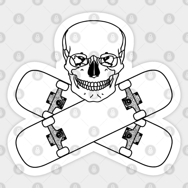 Very Sick Bad-Boy Skater Tee (Edgy and Rebellious) Sticker by blueversion